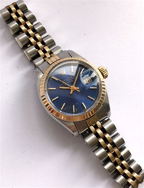 rolex blue vintage|Rolex navy blue face.